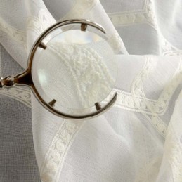 Cortina Transparente Con Bordado De Panal, Hecha A Medida, Estilo Americano Abstracto Para Sala De Estar Y Dormitorio.