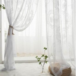 Cortina Transparente De...