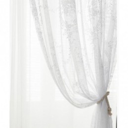 Cortina Transparente De Estilo Europeo Hecha A Medida, Panel De Cortina Con Encaje, Rosa Y Espejo, Voile Para Balcón, Ventana Sa