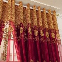 Cortina De Gasa Clásica Minimalista, Hecha A Medida, Estilo Jacquard Europeo, Para Sala De Estar Y Ventana.