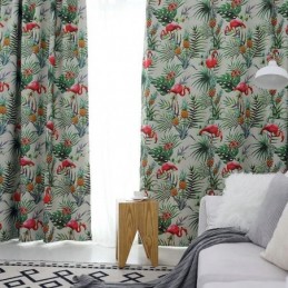 Cortina Opaca De Flamencos...