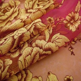 Cortina Transparente De Lujo, Hecha A Medida, De Jacquard, Color Amarillo Peonía, Para Sala De Estar, Dormitorio Y Ventana.