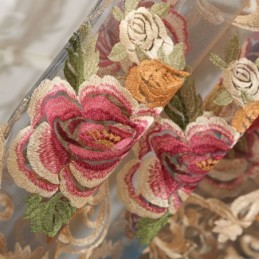 Cortina Nórdica Transparente Hecha A Medida, De Lujo, Transpirable, Bordada, Para Sala De Estar