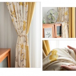 Cortinas Opacas Chevron Con Mosaico De Flores Americanas