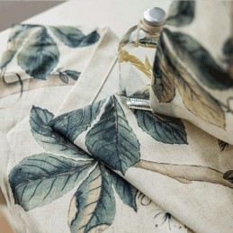 Cortinas Estilo Americano Con Estampado De Plantas