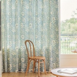Cortinas Estilo Americano Con Estampado Floral