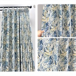Cortinas Opacas De Franela Con Estampado Floral De Pintura Al Óleo Americana