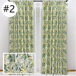 Cortinas Opacas De Franela Con Estampado Floral De Pintura Al Óleo Americana