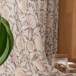 Cortina Estampada Americana Hecha A Medida Cortina Flor De Granada Poliéster