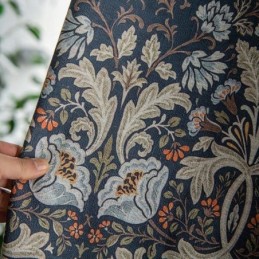 Cortinas Americanas De Algodón Y Lino Con Estampado Floral