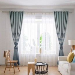 Cortinas De Alta Precisión Con Impresión De Paisajes Modernos Y Sencillos Con Tinta