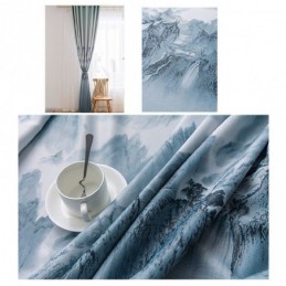 Cortinas De Alta Precisión Con Impresión De Paisajes Modernos Y Sencillos Con Tinta