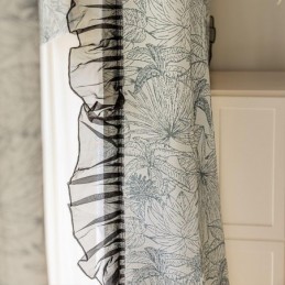 Cortinas De Algodón Y Lino Con Estampado De Plantas Americanas