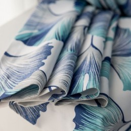 Cortina A Medida Cortina Estilo Nórdico Estampado Hojas