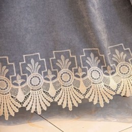 Cortina Semiopaca Hecha A Medida, Estilo Chino, Chenilla, Bordado Pipa Para Sala De Estar Y Dormitorio.