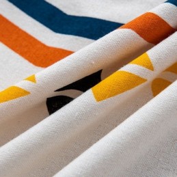 Cortinas De Lino De Estilo Nórdico Con Estampado Geométrico Para Sala De Estar Y Dormitorio