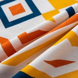 Cortinas De Lino De Estilo Nórdico Con Estampado Geométrico Para Sala De Estar Y Dormitorio