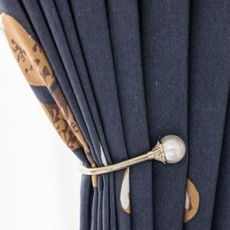 Cortina De Algodón Hecha A Medida Con Estampado De Oso Para Niños