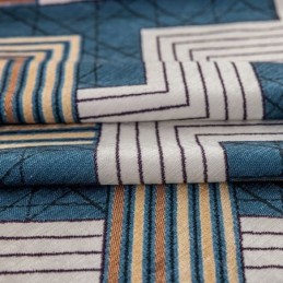 Cortinas De Chenilla Con Estampado Geométrico, Estilo Nórdico, Opacas.