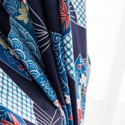 Cortinas De Chenilla Con Estampado Nórdico De Abanico Y Opacas