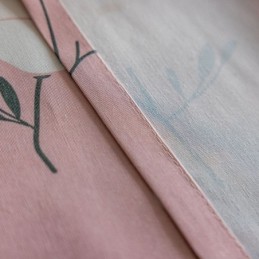 Cortina De Algodón Hecha A Medida Cortina Con Estampado Floral Estilo Nórdico