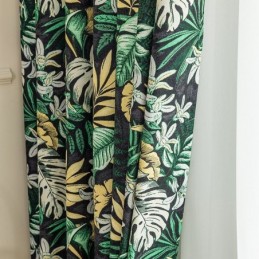 Cortinas Opacas De Chenilla Estilo Europeo Con Estampado De Plantas