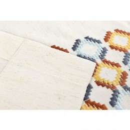 Cortina Opaca De Lino Y Algodón, Hecha A Medida, Con Diseño Geométrico Nórdico Bordado Para Sala De Estar Y Dormitorio.