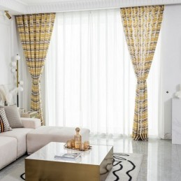 Cortina Estampada Cortina A Medida Estilo Nórdico Algodón