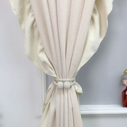 Cortina Nórdica De Chenilla, Hecha A Medida, Color Liso, Para Sala De Estar Y Dormitorio.