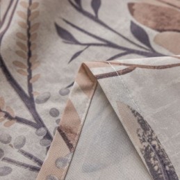 Cortina De Estilo Nórdico Hecha A Medida, Cortina De Algodón Con Estampado De Plantas.