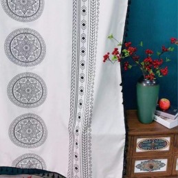 Cortina De Lino Estampada Hecha A Medida, Estilo Nórdico, Para Sala De Estar Y Dormitorio.