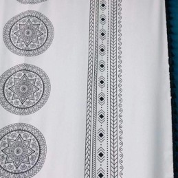 Cortina De Lino Estampada Hecha A Medida, Estilo Nórdico, Para Sala De Estar Y Dormitorio.