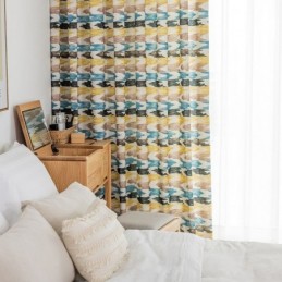 Cortina De Algodón Hecha A Medida Cortina Estilo Nórdico Estampada
