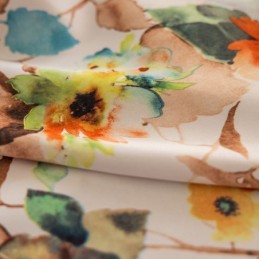 Cortina Hecha A Medida Cortina Con Estampado De Plantas Estilo Americano