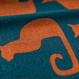 Cortina De Algodón Hecha A Medida Con Estampado De Gatitos Estilo Nórdico