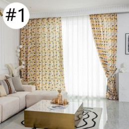 Cortina De Algodón Hecha A Medida Cortina Nórdica Con Estampado De Frutas