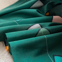 Cortina De Algodón Hecha A Medida Cortina Estilo Nórdico Con Estampado De Corazones