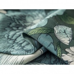 Cortina De Algodón Hecha A Medida Cortina Con Estampado Floral Estilo Nórdico