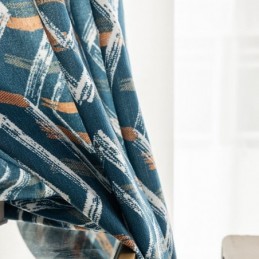 Cortina A Medida Cortina Rombo Estampado Estilo Nórdico