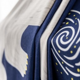 Cortina De Algodón Hecha A Medida, Estilo Infantil, Con Estampado De Oso Polar.