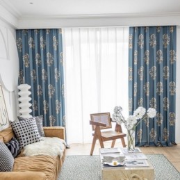 Cortina De Algodón Hecha A...