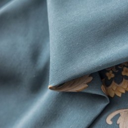 Cortina De Algodón Hecha A Medida, Estilo Europeo Con Estampado De Flores.