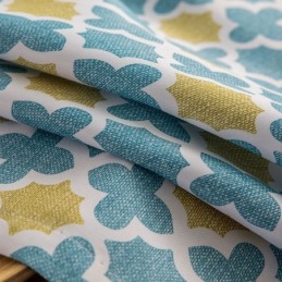 Cortina A Medida Cortina Estampada Geométrica Estilo Nórdico