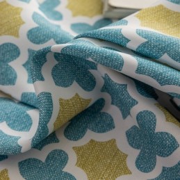 Cortina A Medida Cortina Estampada Geométrica Estilo Nórdico