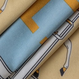 Cortinas De Algodón Estilo Infantil Con Estampado De Caballo Blanco