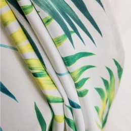 Cortina A Medida Cortina Estampada Hojas Estilo Nórdico