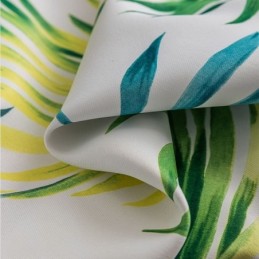 Cortina A Medida Cortina Estampada Hojas Estilo Nórdico