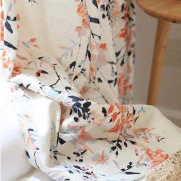 Cortinas Opacas De Poliéster Con Estampado Botánico Para Sala De Estar Y Dormitorio