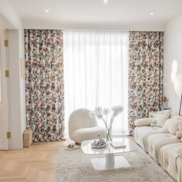 Cortinas Con Estampado De...