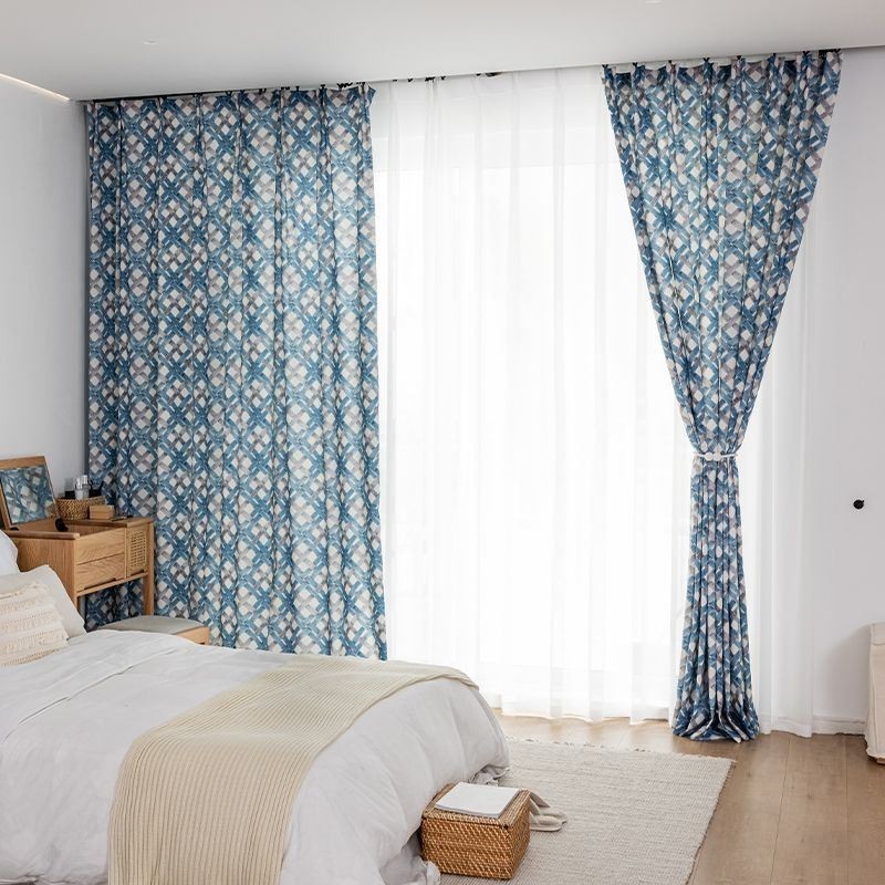 Cortina De Algodón Hecha A Medida Cortina Estampada Estilo Nórdico